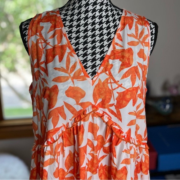 Cupshe midi dress 🧡🤍 - Picture 3 of 6